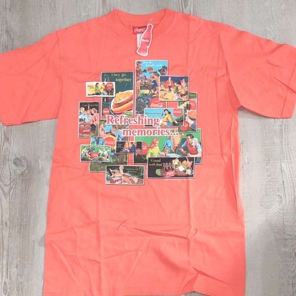 Vintage Coca-Cola graphic t-shirt, NOS, made in the USA, with tag, medium